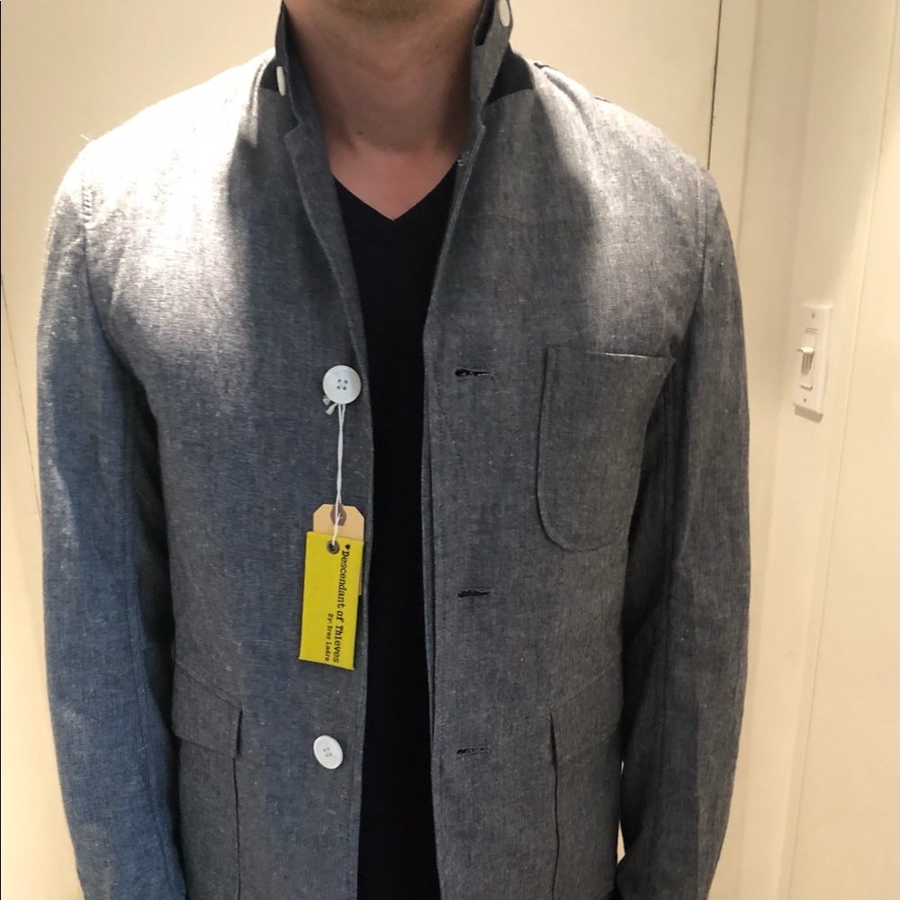 Descendant Of Thieves Unlined Chambray Blazer (S)